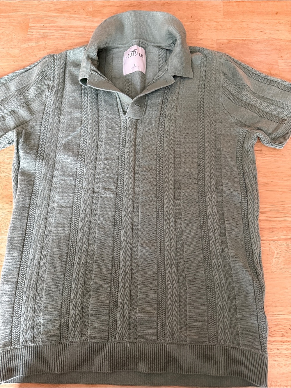 Holister Cableknit polo Sweater